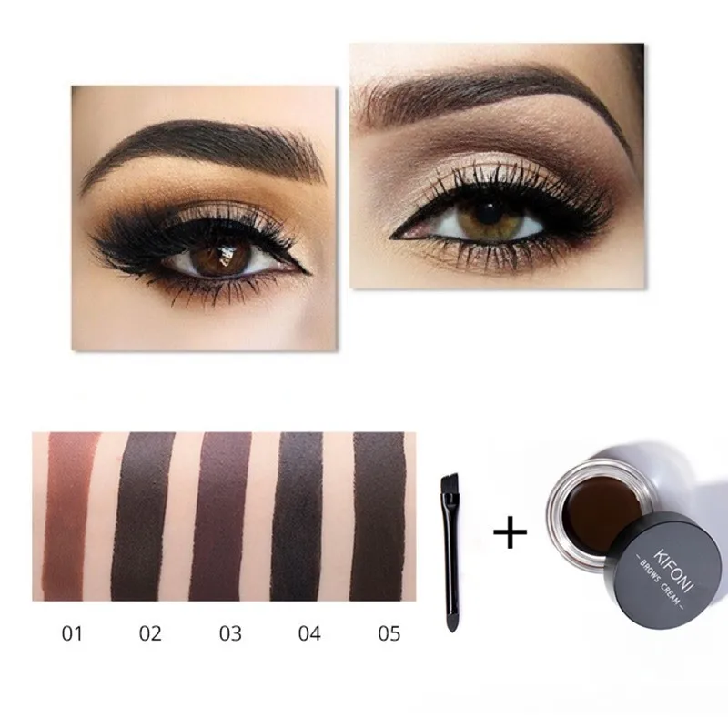 MO TULIP Chocolate No Shading Eye Pomade Cream Waterproof Maquiagem Makeup Accessories Eye Brow Cream Eyebrow Enhancer Cosmetic