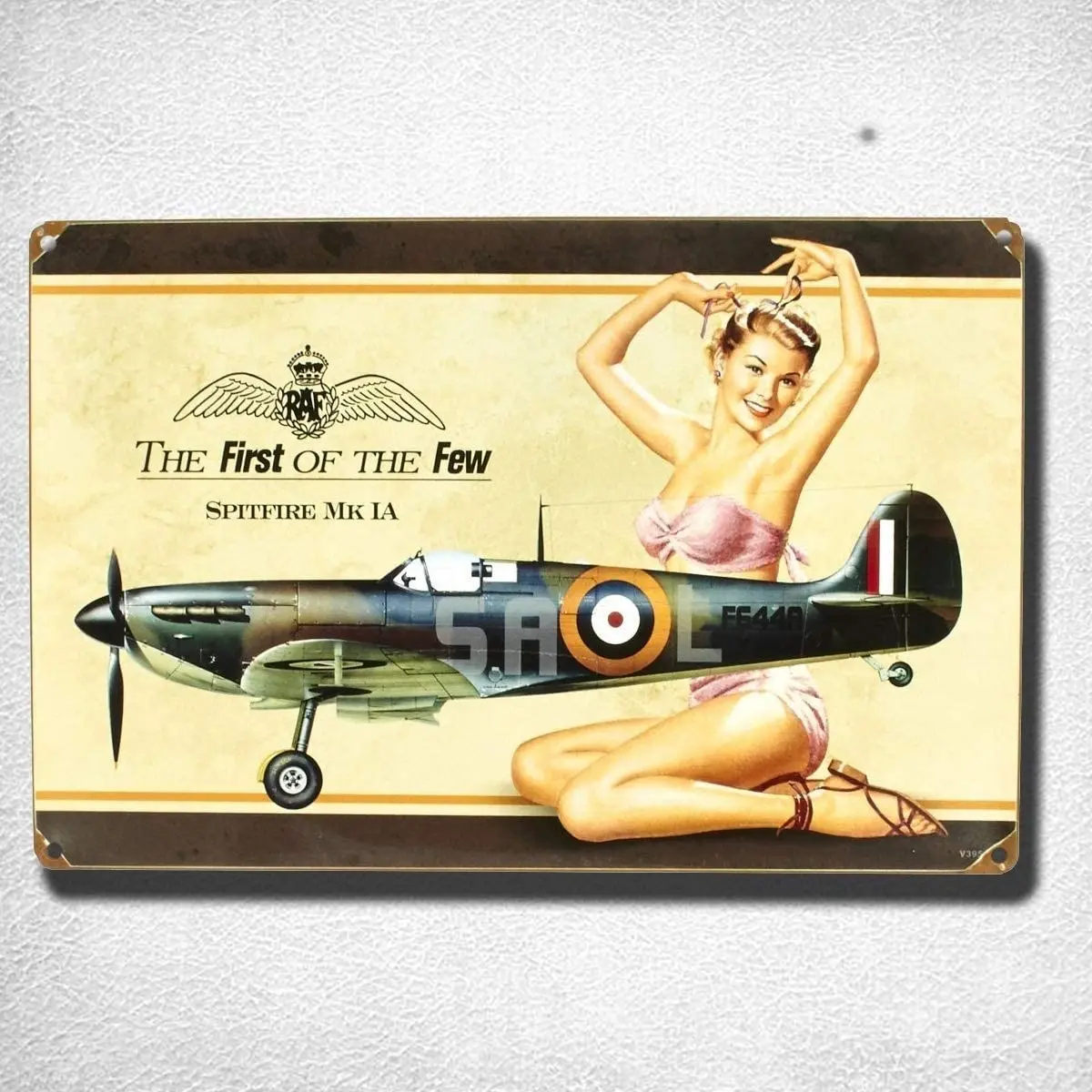 

Metal plate metal fire mkia nails for British girls, retro, tin sign board, posters for wall decoration, art shabby elegant
