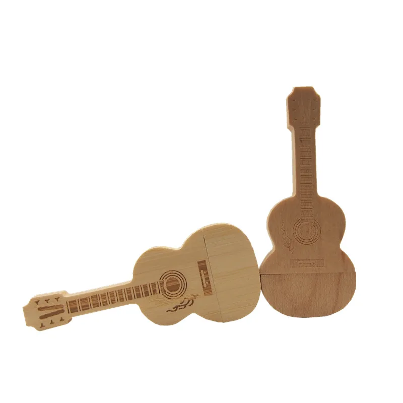 Новый флэш накопитель usb в виде деревянной гитары 8 ГБ 16 32 Автомобильный ключ