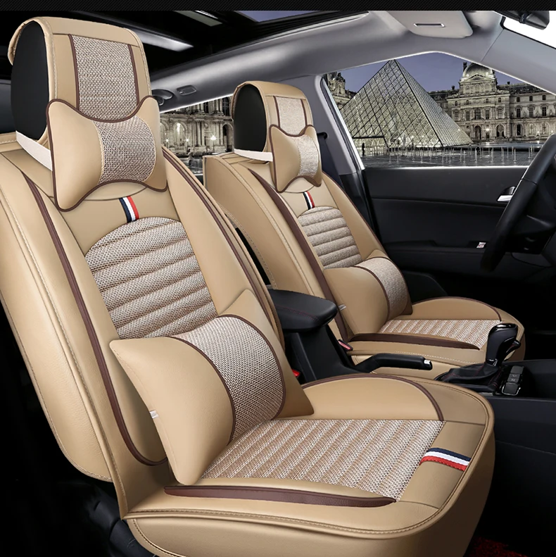 Чехол для автомобильного сиденья универсальный кожаный авто Renault Scenic Fluence Latitud