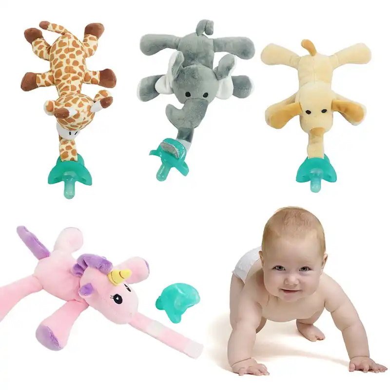 Sucette En Silicone Pour Bebe 1 Pieces Joli Jouet Tetine Pour Bebe Avec Suspension Amovible Dessin Anime Animal En Peluche Jouets Pour Bebe Garcon Aliexpress