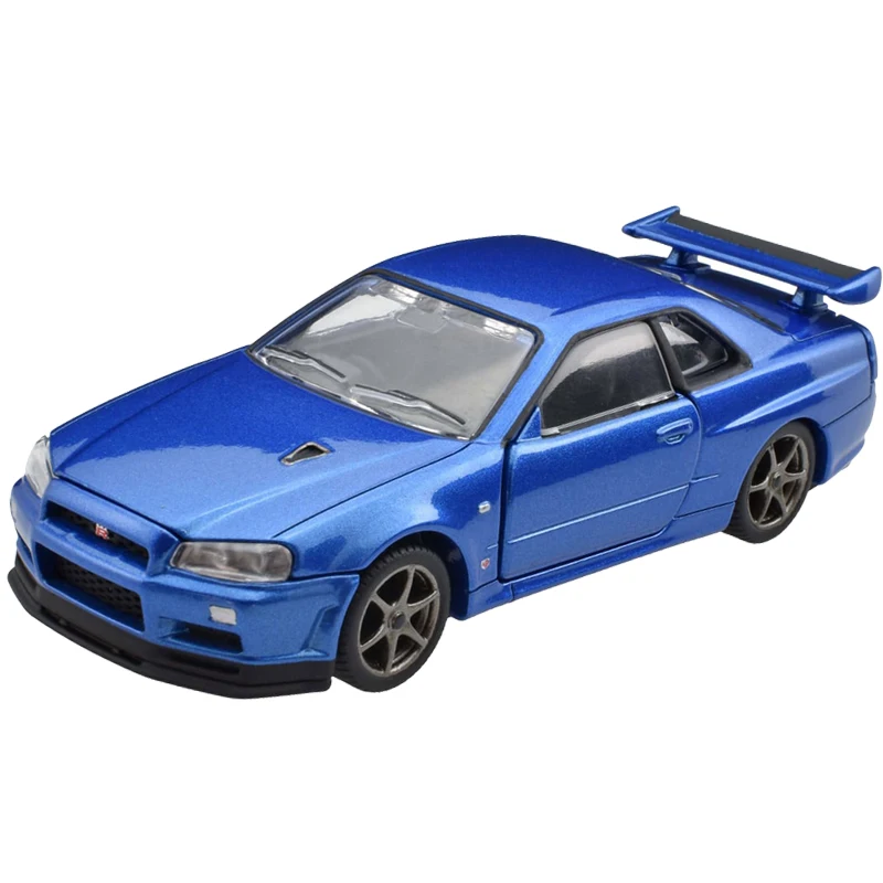 S01 Takara Tomy Tomica Premium RS 1:43 Nissan GT R SKYLINE V spec II Nur голубой металлический Литая машинка