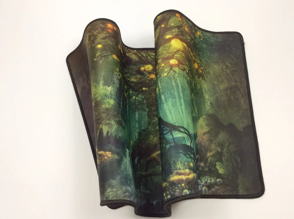 DIY Custom Landscape Tree Large 900*400*2mm Gaming MousePad Mat Locking Edge Thicker PC Anti-slip M