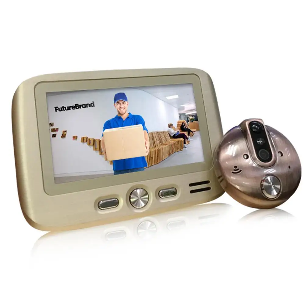 

Yiwa Inch HD Intelligent Electronic Cat Eye Visual Doorbell Mobile Detection Photo Video