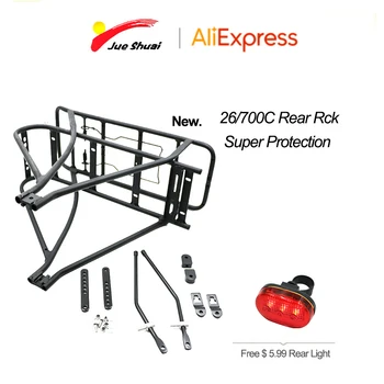 

26" 700C Black Bicycle Luggage Rack Double Layer Bicycle rear frame Carrier bisiklet aksesuar Hanger for electric bike bisiklet