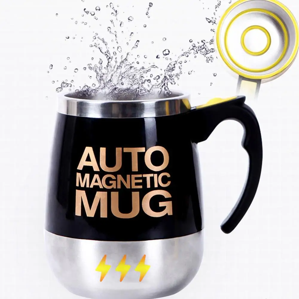 

Stirring Coffee Mug Lazy Electric Stainless Steel Self Mixing Cup Magnetic Automatic Electric Lazy Self Stirring Mug Cup кружка