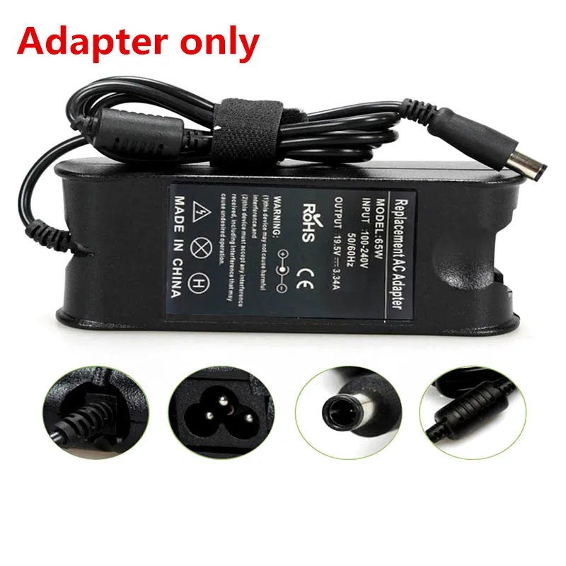 65W 19,5 V 3.34A адаптер для ноутбука Dell Inspiron 13 PA12 PA-12 1501 1525 - Цвет: Белый