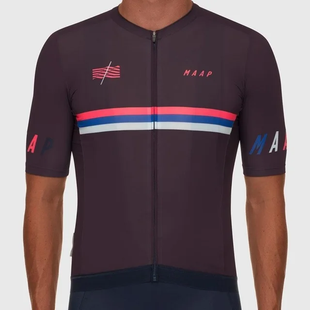 Team Maap pro racing одежда Лето короткий рукав Велоспорт Джерси MTB дорожный велосипед езда Рубашка Abbigliamento da bicicletta - Цвет: 6