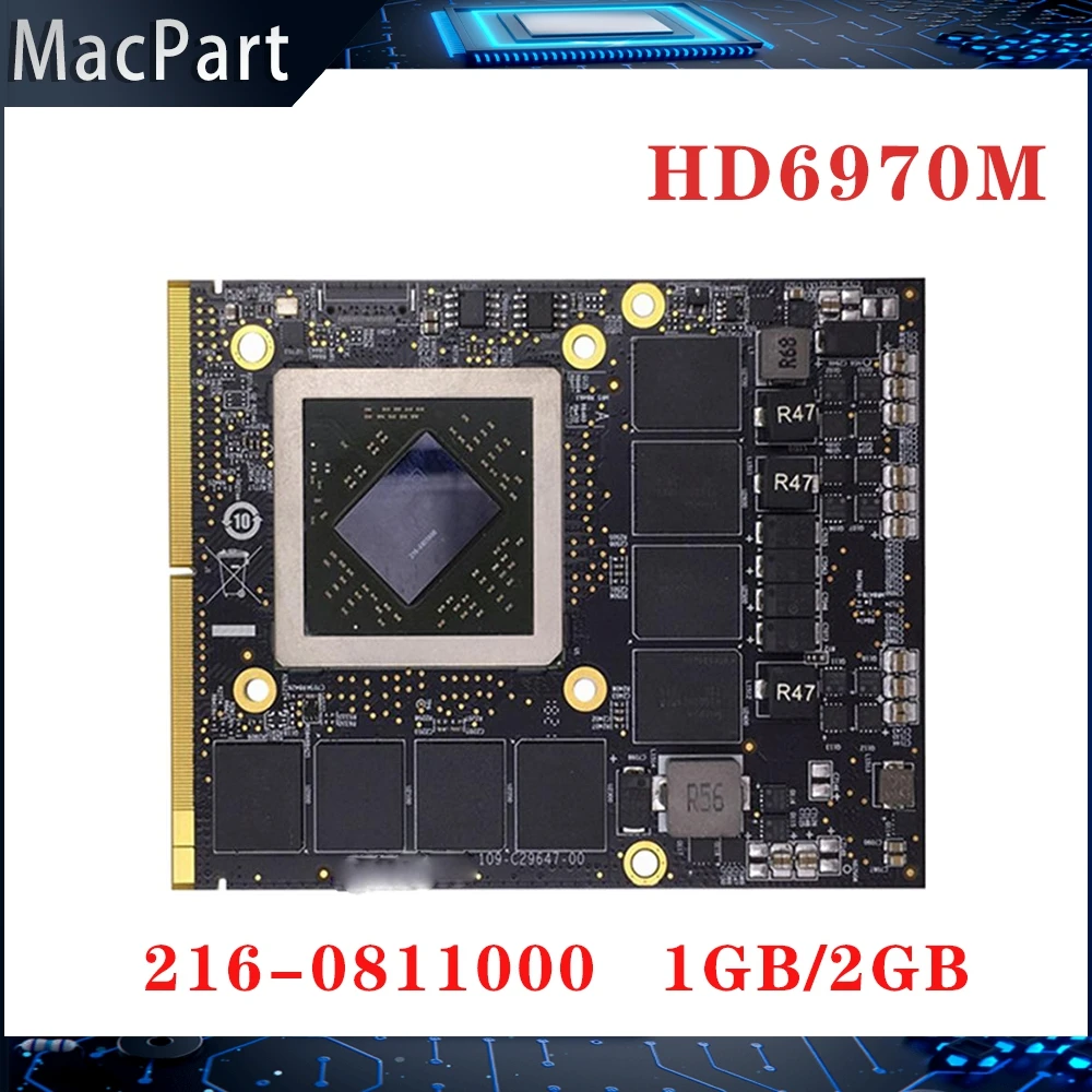 Оригинальная видеокарта HD6970M HD6970 HD 6970 1 Гб 2 для Apple IMac 27 дюймов A1312 2011 2010 216-0811000