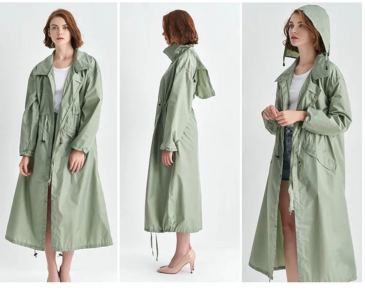 Couleur Pois rouges taille XL Manteau de pluie Long, imperméable, coupe