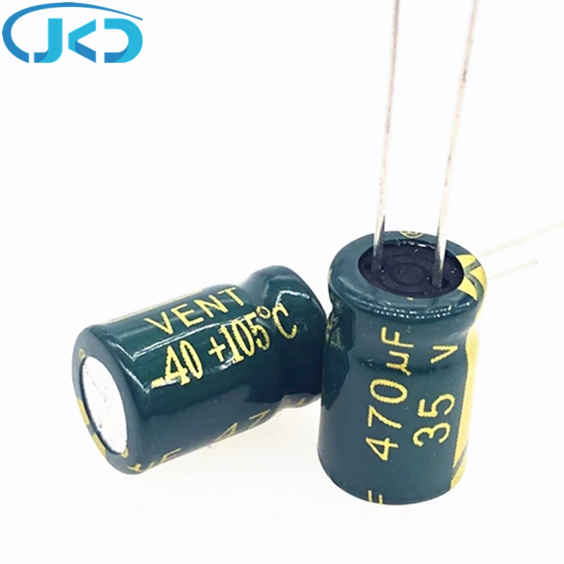 

20pcs 35V 470UF 8*12MM high frequency low impedance aluminum electrolytic capacitor 470uf 35v capacitor only good quality 20%