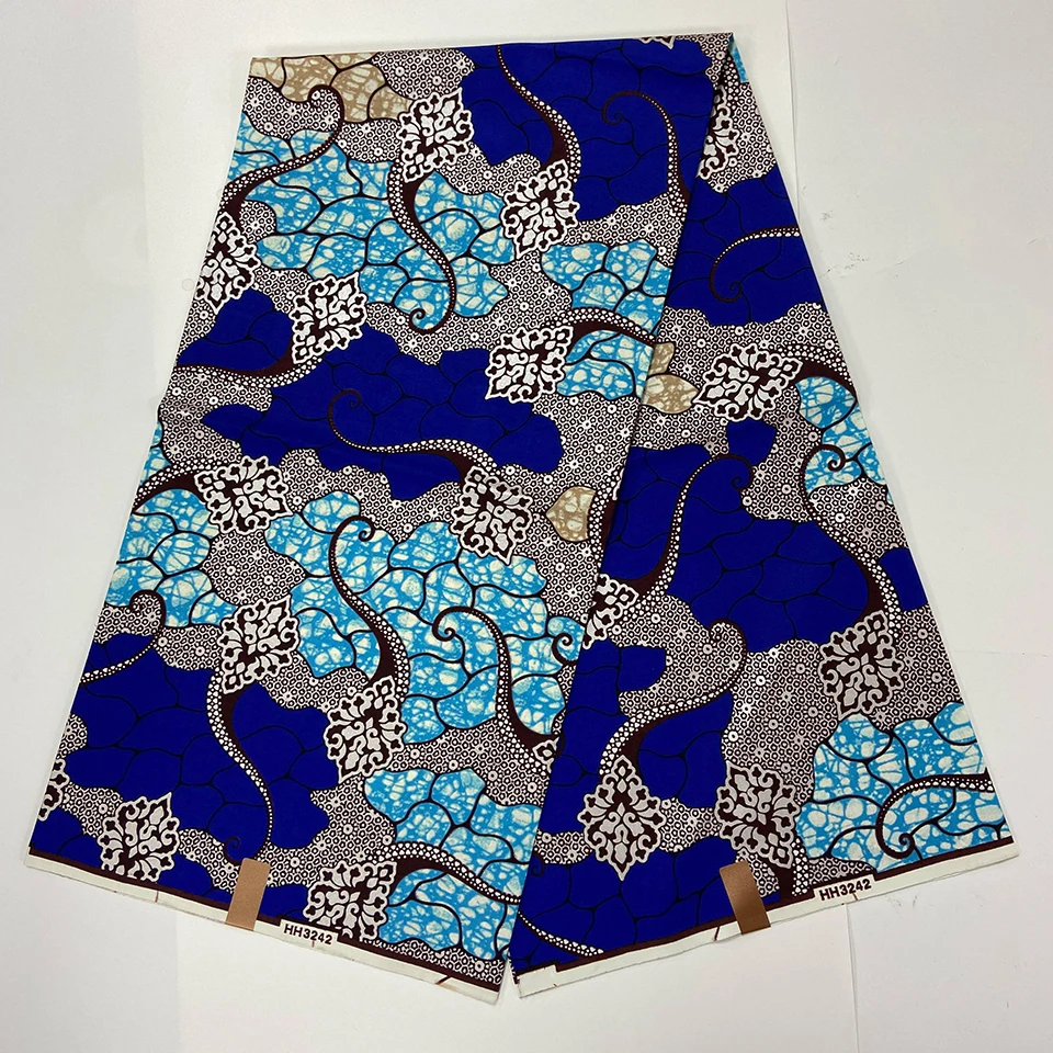 Hot Selling Bronzing Ankara Fabric African Wax Print Gold Printing Cotton Ghana Nigerian Pagne Batik Materials HST-95 | Дом и сад