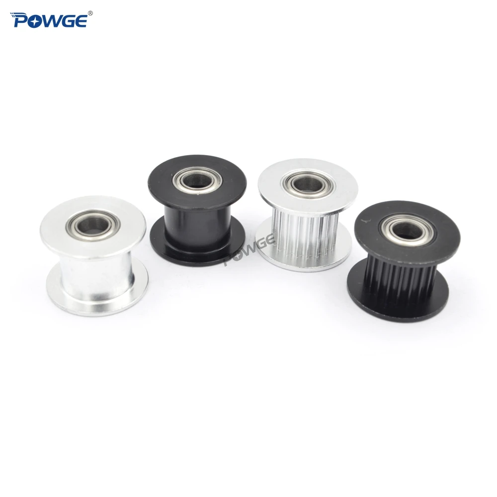 Synchronou Idler Pulley 2M 2GT 20 Teeth Bore 5mm with Bearing For GT2 Open belt Width 10MM 20teeth 20T Passive Wheel timing belt pulley fixed pulley timing pulley belt pulley