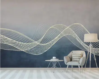 

Abstract Blue Wallpaper Mural Gold Luxury Large Photo Printed Wall Papers Home Decor Papel De Parede for Living Room Painting