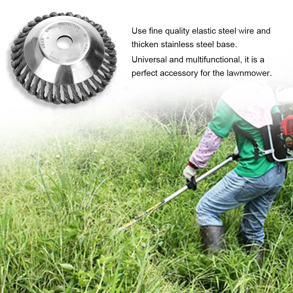 Grass Cutter Trimmer Parts General Wear-Resistant Multifunctional Steel Wire Rust Removal Weeding Plate Lawn Mower Accessories Grass Cutter Trimmer Parts General Wear-Resistant Multifunctional Steel Wire Rust Removal Weeding Plate Lawn Mower Accessories