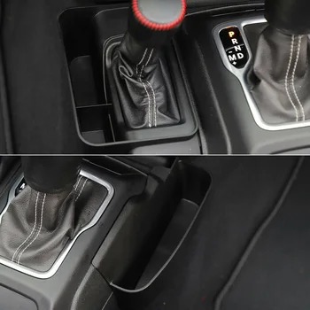 

Set Storage Box Gear Shift Holder For Jeep Wrangler JL Gladiator JTBlack Plastic 2pcs Practical