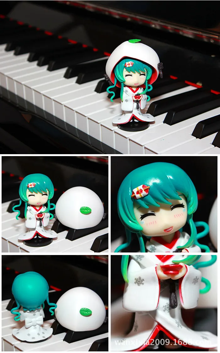 

West Railway Anime 4-Hatsune Miku Cute White Hat White Paradise Hatsune 4-a Set of Boxed Small Garage Kit