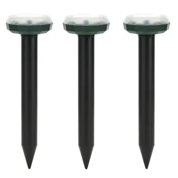 

Mouse Repeller Solar Power Mouse Killer Ultrasonic Mouse Snake Repeller Ground Spikes for Outdoor Garden Yard Solar Repeller