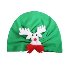 4 шт./лот, горячая Распродажа, повязка на голову с Санта-Клаусом для девочек, вечерние шапки Красного/зеленого цвета, шапка для детей, рождественские, рождественские, вечерние, милые кепки, подарки на год