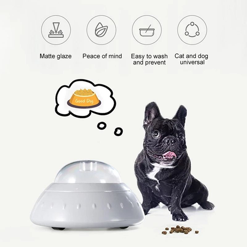 Портативный питомец медленная кормушка миска с колесами пластиковая головоломка игрушка еда утечка миска для собак и кошек дозатор еды