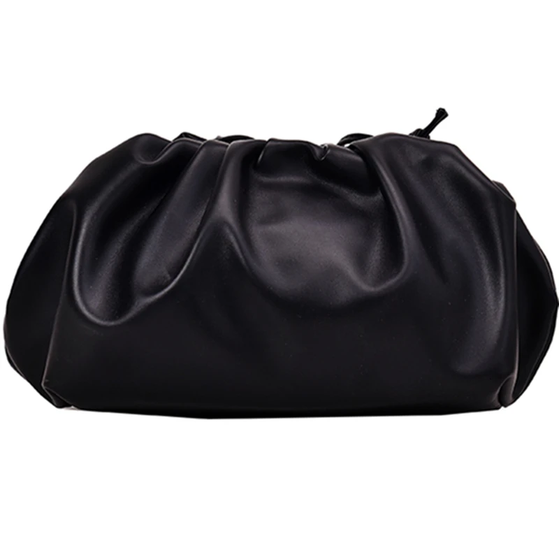 SHENGPALAE Design Concise Woman Package Black Packet All-match Single Shoulder Package Oblique Tide Satchel Women PU Bag FV846 - Цвет: black