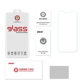 

ENKAY 2.5D 0.26mm 9H Tempered Glass Protective Film Arc Edge Dirtproof for Motorola Moto G7 Power