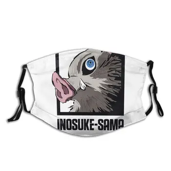 

Inosuke Sama Reusable Mouth Face Mask Demon Slayer Anti Bacterial Dustproof Mask With Filters Protection Cover Respirator Muffle