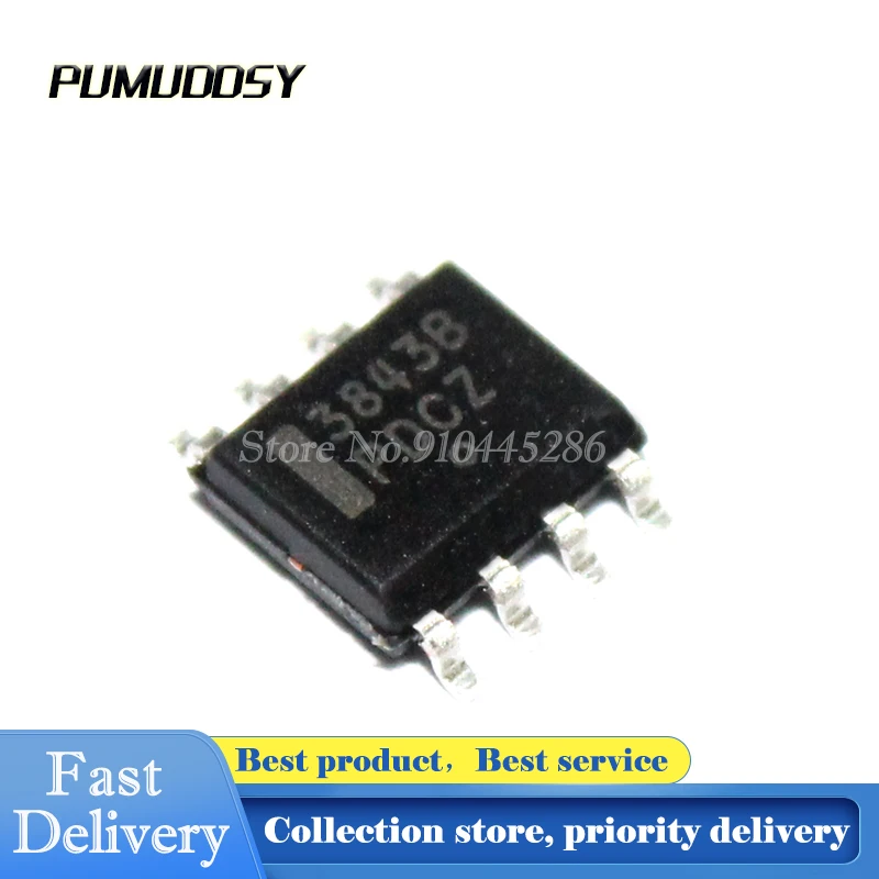 10PCS/LOT UC3843B UC3843 SOP-8 SMD Chip sop8 New SOP 3843 | Электронные компоненты и принадлежности