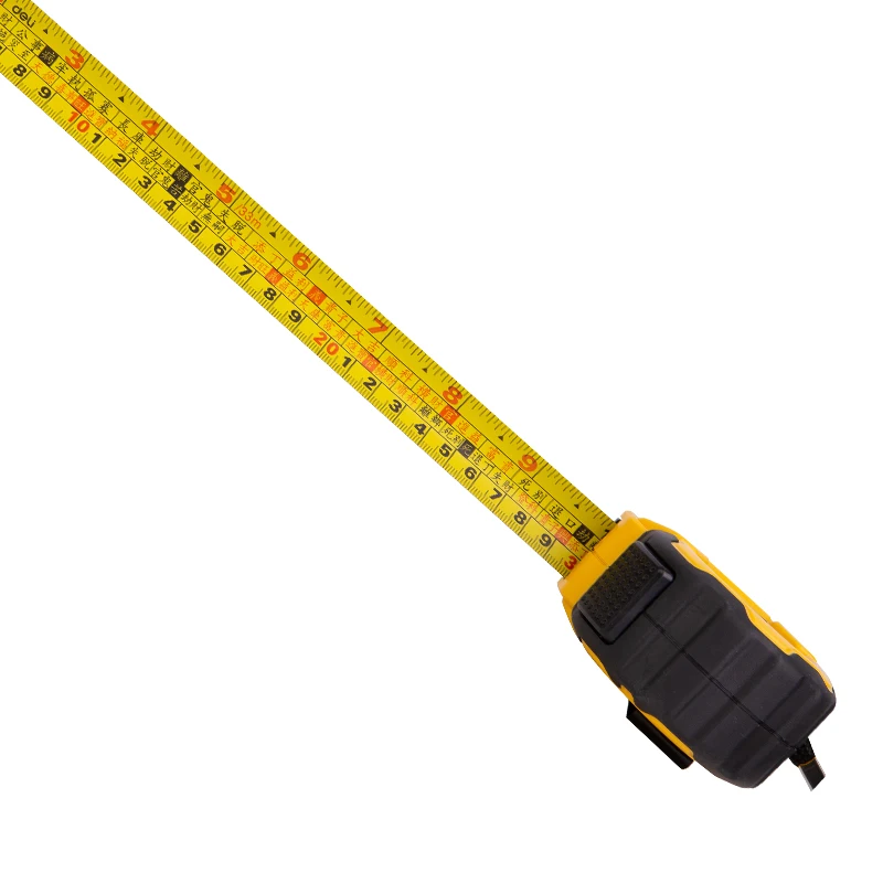 US $20.59 Deli 5M 75M High Accuracy Auto Lock Gauging Tool Retractable Ruler Tape Measure DIY Work Sewing Pull Steel Tailor Flexible