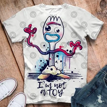 Форки Новая игрушка История 4 ходячие игрушки 3d печатная Футболка мужская с коротким рукавом Милая футболка Прямая поставка