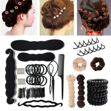 Hair Accessories Women Multi-style Hair Twist Styling Clip Stick Bun Maker Hairpins Hair Clip DIY Braiding Tools Hairdressing
