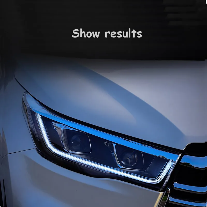 Для 15-17 Toyota светодиодная лампа дальнего света в сборе новая высокая с разблокировкой синего дневного света Модифицированная линза ксеноновая лампа