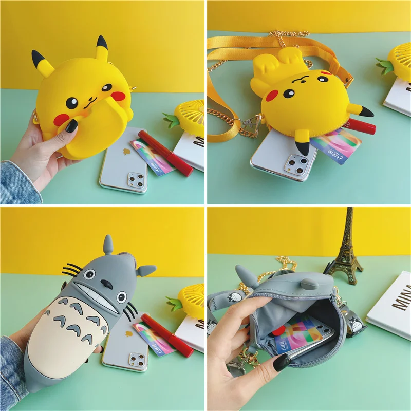 Female Casual Bucket Shape Mini Portable Single-shoulder Bag Silicone Phone Coin Bag New Trend Handbag Crossbody Bag Zipper Bags