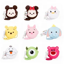 Genuine Disney Plush Bag Mini Mickey Minnie Animal Wallet Money Toys Kids Phone Bag Dolls Girls Boys Children's Birthday Gifts