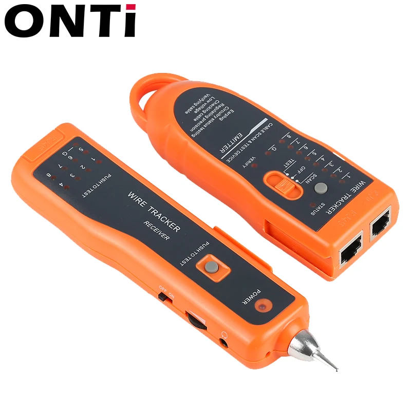 ONTi RJ11 RJ45 Cat5 Cat6 Telephone Wire Tracker Tracer Toner Ethernet LAN Network Cable Tester Detector Line Finder
