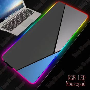 

Marble Gaming PC laptop Mousepad RGB Glowing and Normal high-end rubber base stitched edge pads mice