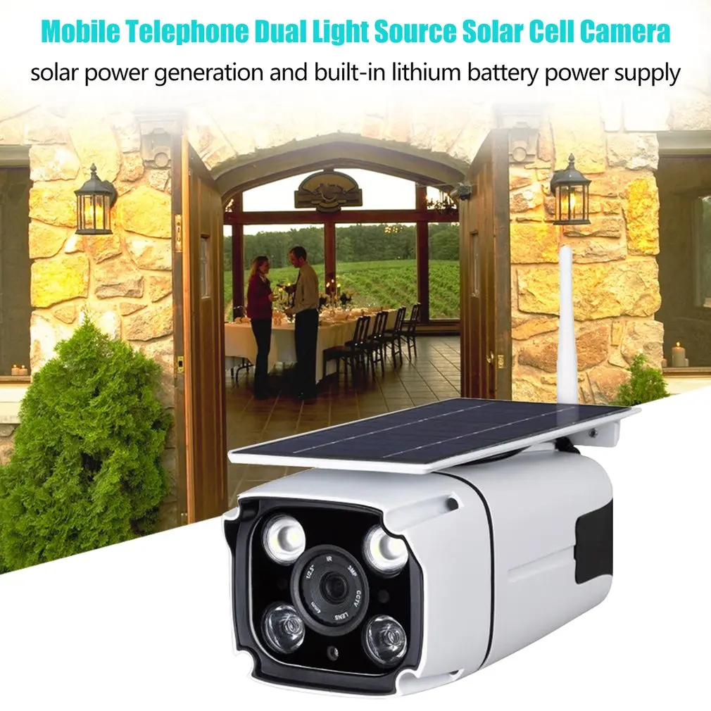 

WIFI Wireless IP67 Outdoor Security Camera HD1080P Solar Battery Power Low Power Consumption Surveillance Security Camera