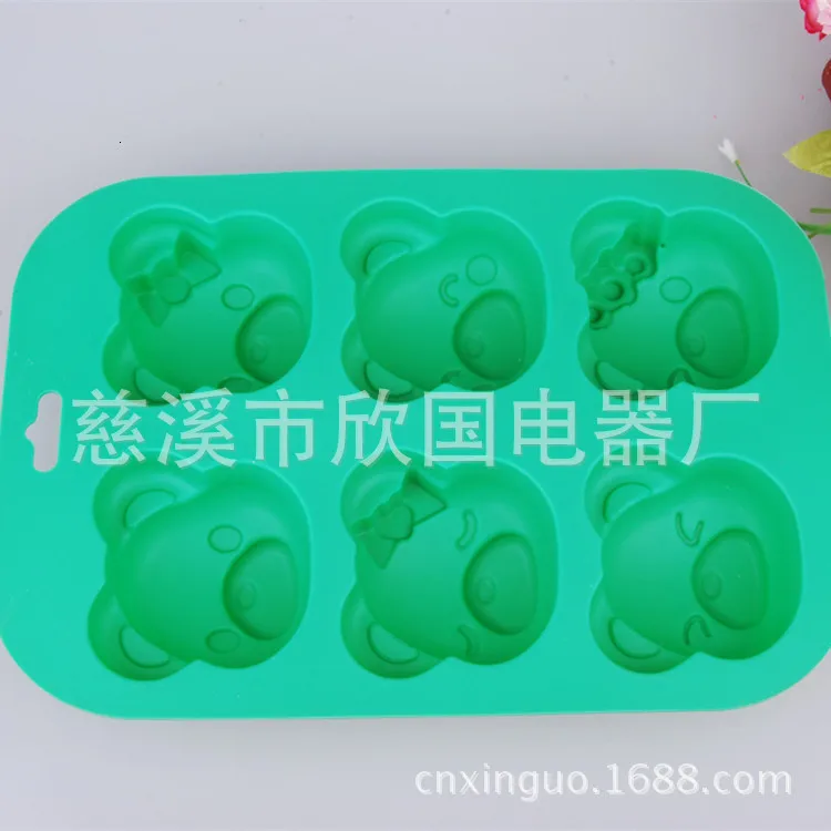 6 даже Экспрессия Xiong Guijiao инструменты для украшения торта модель рисовая форма для пудинга и вспомогательная пищевая Паровая форма торта мягкая не выцветает