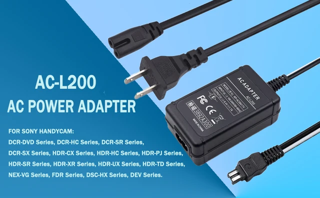 HQRP AC Adapter/Charger For Sony Handycam DCR-SX40 Series (DCR-SX40, SX40E, SX40L, SX40R) – Power Your Camcorder 4 thumbnail image