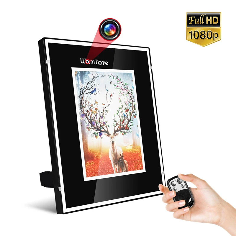 

QZT Mini Secret Camera HD 1080P Decorate Drawing Micro Camera Invisible Video Recorder Photo Frame DVR Camera For Home Security