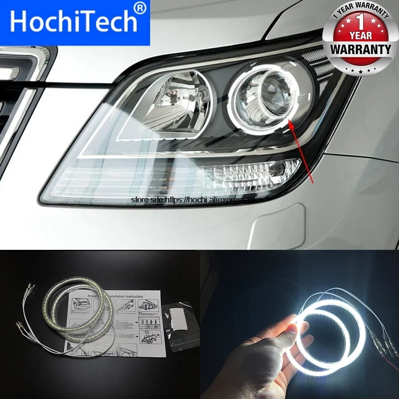 HochiTech для Kia Borrego mohas 08-10 ультра яркие SMD белые светодиодные глаза ангела 2600LM 12 В