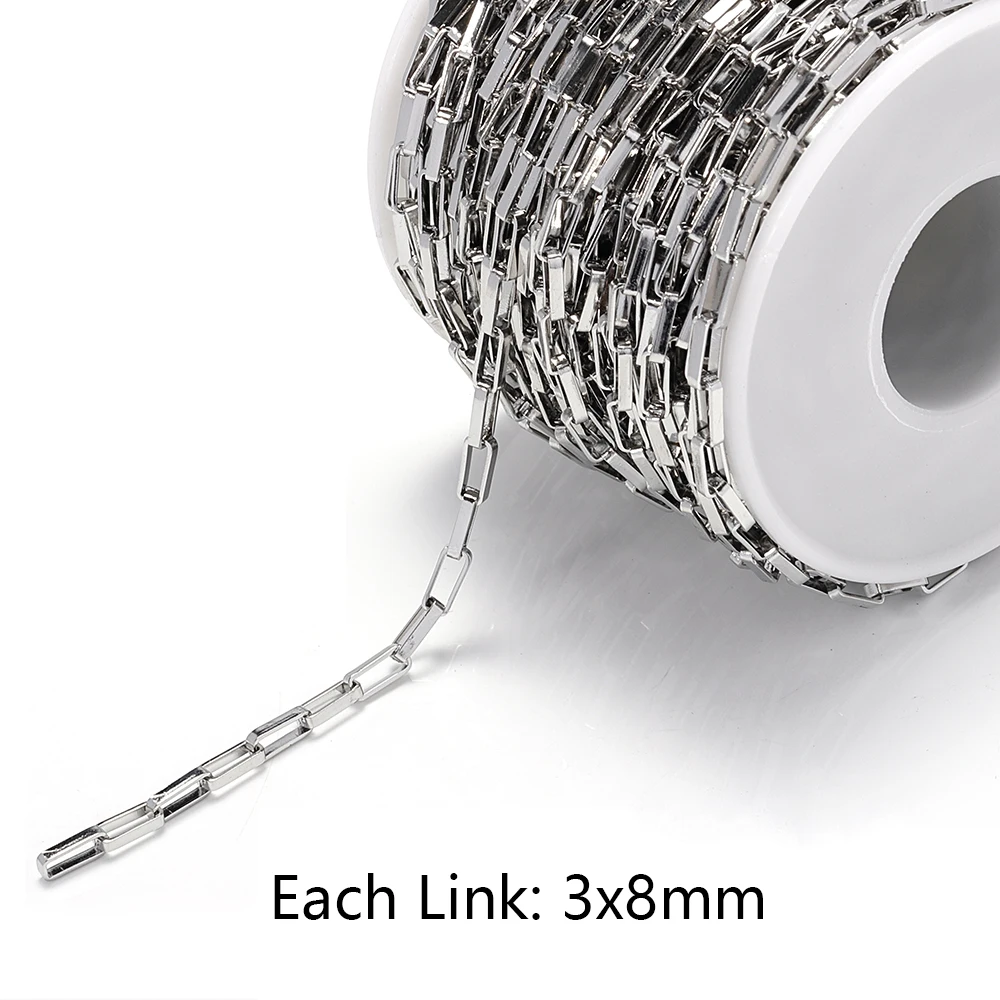 1meter Necklace Chains Stainless Steel Chain Big Thick Link Chain