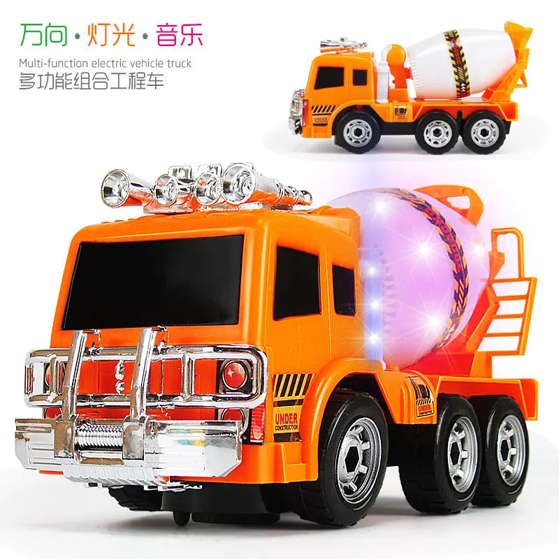 

Large Size Light And Sound Universal Cement Mixer Electric Model Engineering Vehicle Children'S Educational Model Toy Car