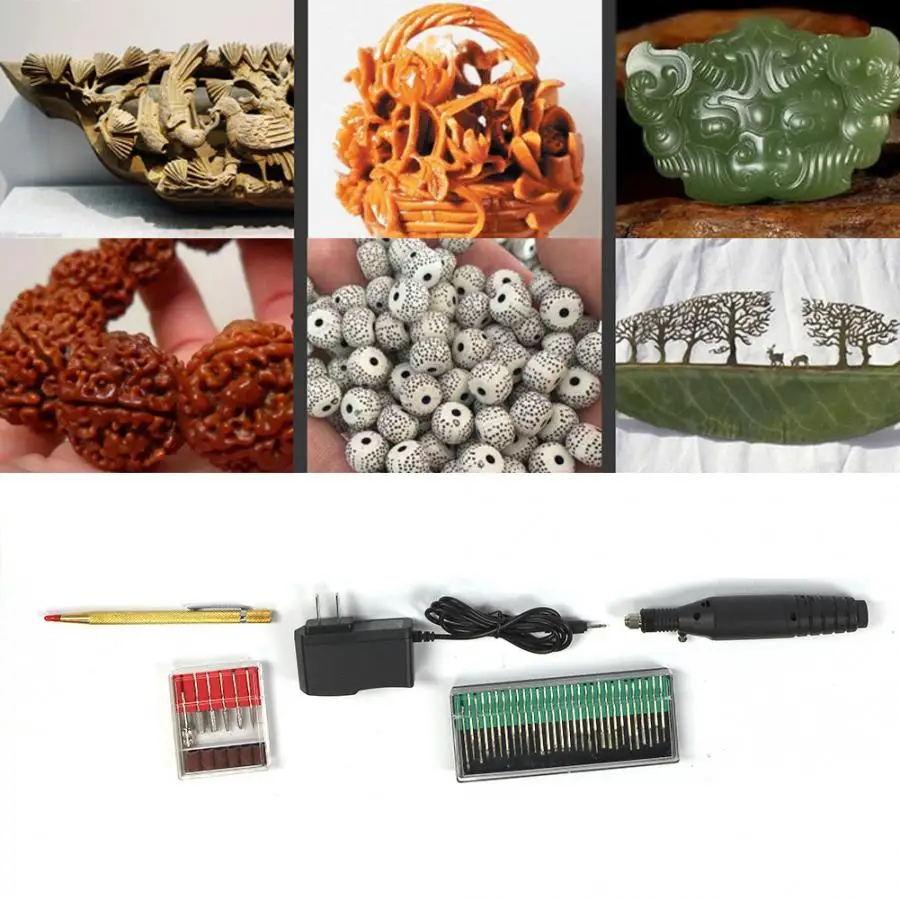 Gereedschap Мини электрическая гравировальная ручка 100~ 240V микро ручная Ручка DIY переменная скорость набор ручек для резьбы бытовые детали инструментов