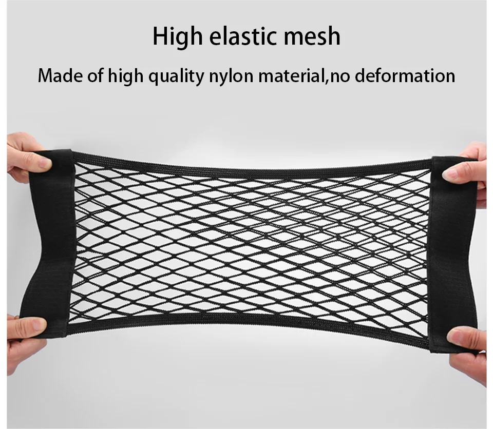 Car Accessories Organizer Car Trunk Net Nylon SUV Auto Cargo Storage Mesh Holder Universal For Cars Backrest Nets Bag