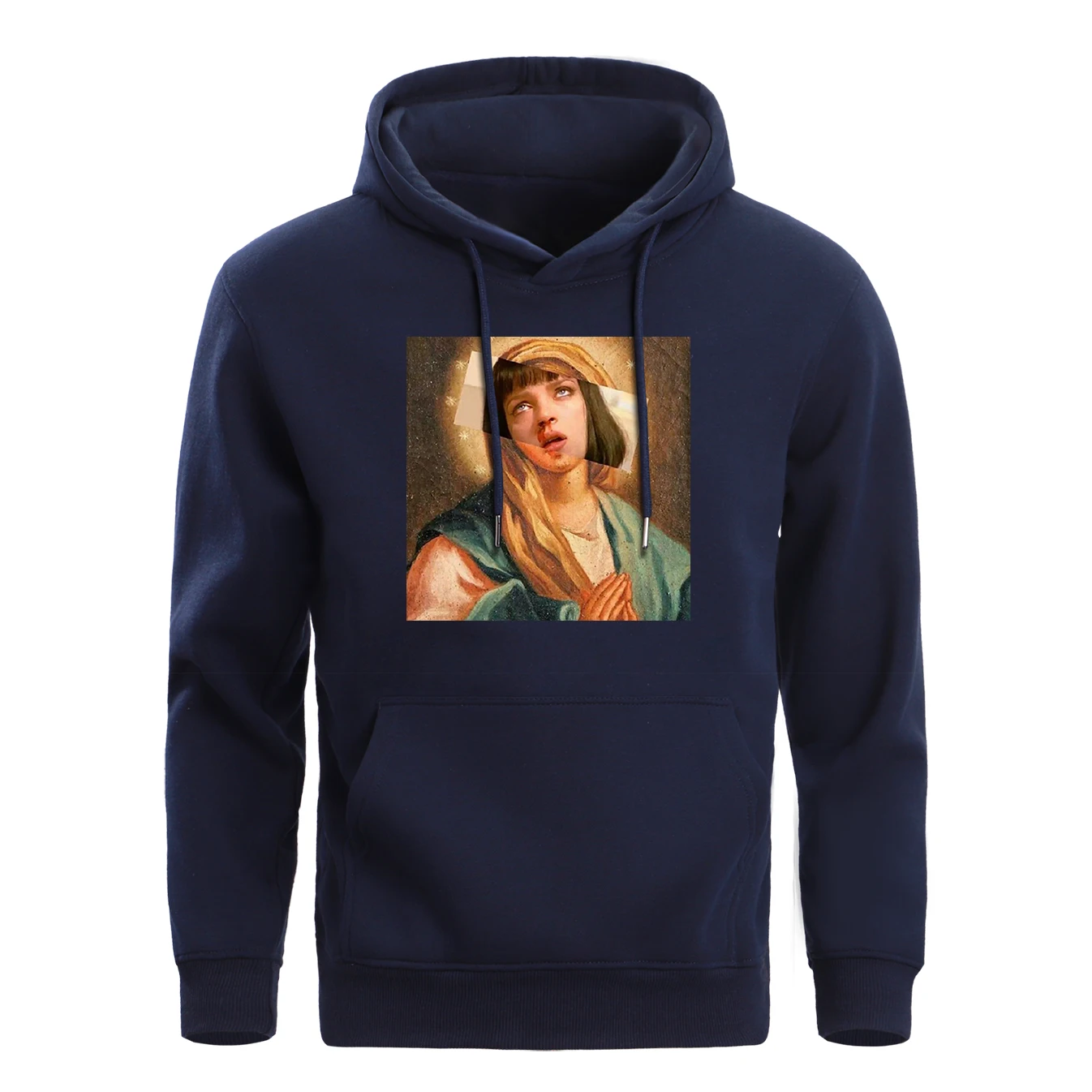 Pulp fiction& Virgin Mary, забавные толстовки с капюшоном, мужские свитшоты, новинка, весна-осень, флисовая толстовка с капюшоном в стиле хип-хоп, уличная одежда, брендовая толстовка с капюшоном