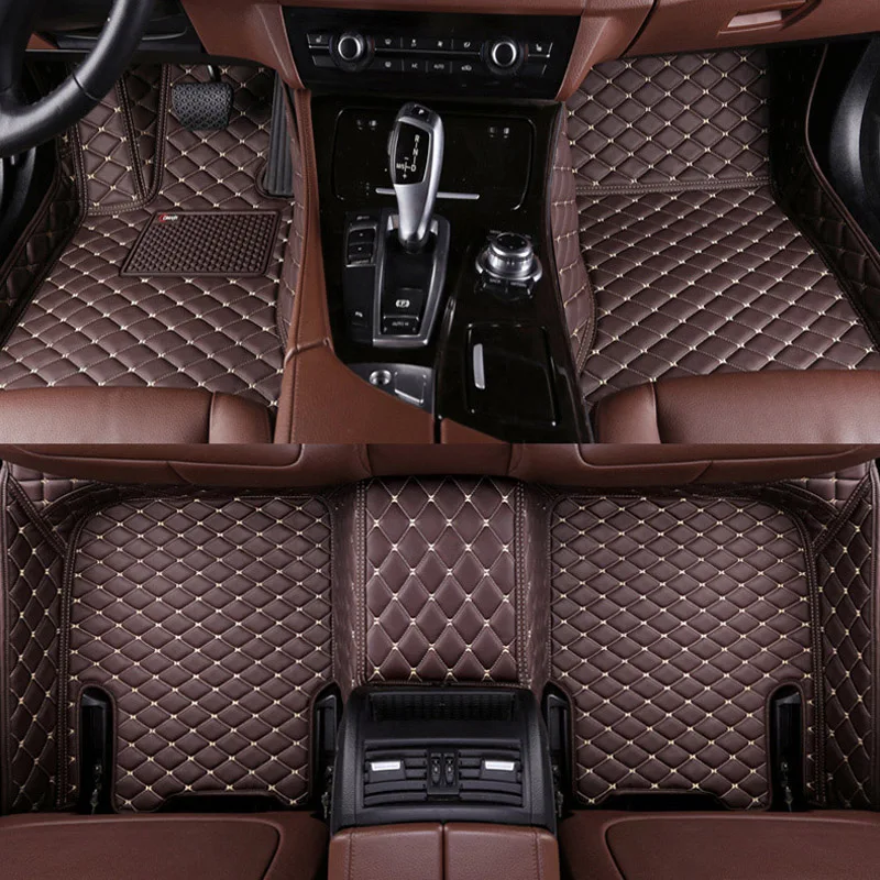 

For Jeep Compass 2017 2018 2019 Car Floor Mats Front & Rear Floor Liner Styling Auto Carpet Mat Waterproof Custom Leather