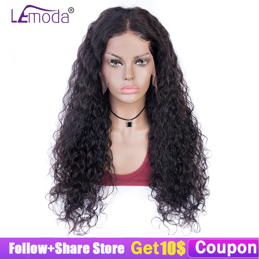 

Water Wave Wig 13X4 Deep Part Brazilian Wigs Pre Plucked Natural Hairline Remy Hair Lace Front Human Hair Wigs For Black Women