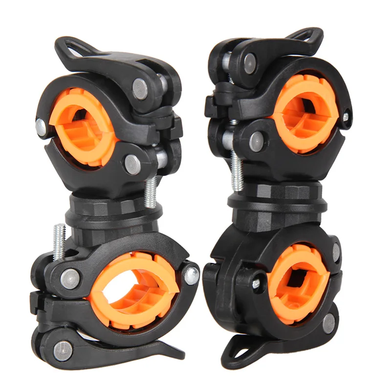 Universal Bicycle Bike LED Flashlight Mount Holder Clip 360 Degree Rotation Cycling Torch Bracket Clamp SAL99
