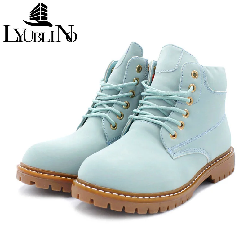 Baratos Botas de mujer de moda tendón de carne caliente tobillo Martin Boot impermeable resistente al desgaste botas de nieve Casual zapatos antideslizantes al aire libre invierno